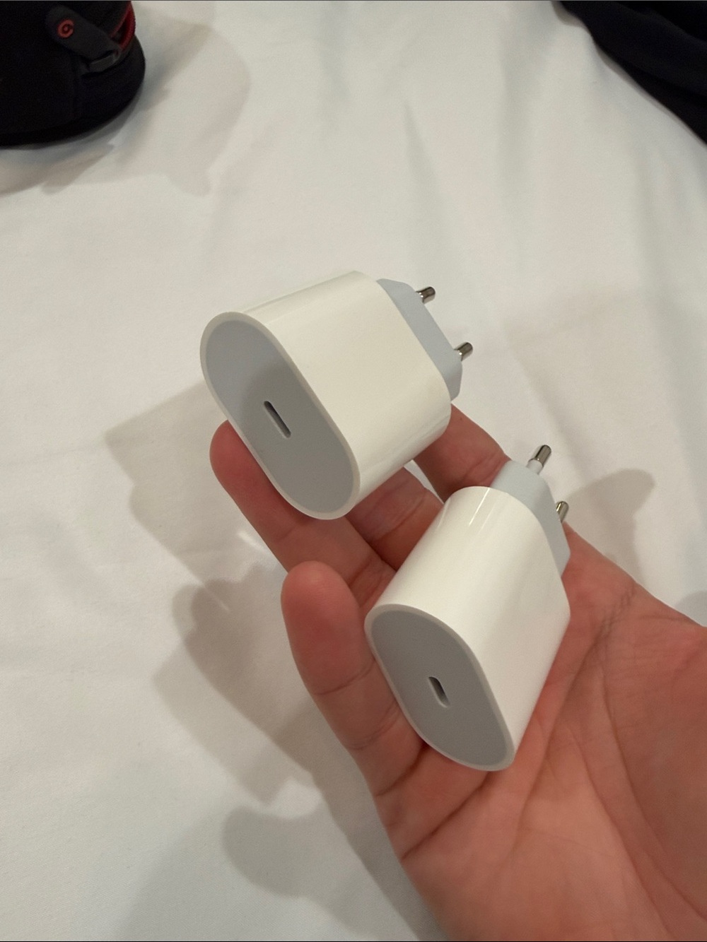 Apple White USB-C 20W Power Adapters — Pair